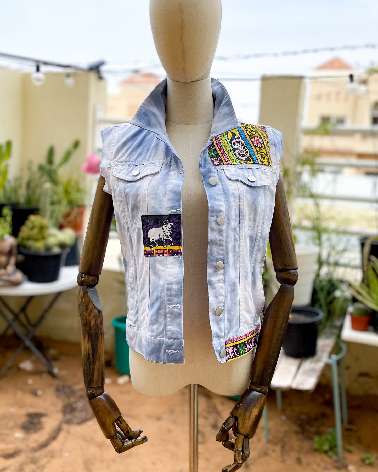 Kali is Punk | Refashioned Denim Vest