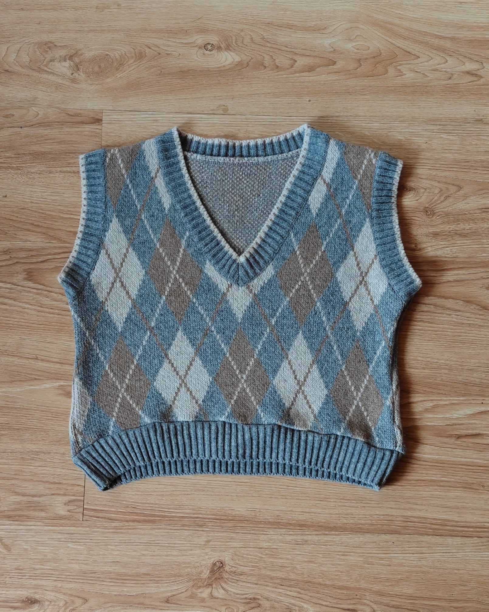Argyle Knit Sweater Vest | Size: Medium – Ragmatazz