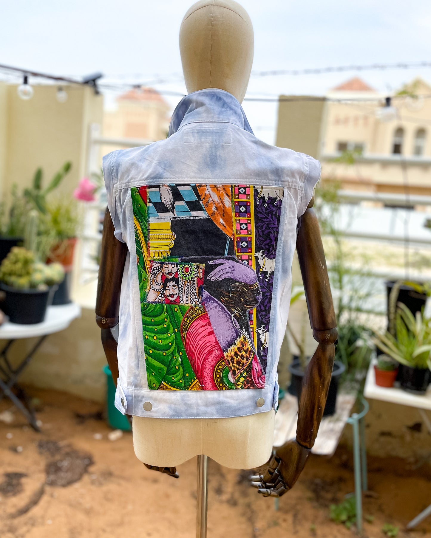 Kali is Punk | Refashioned Denim Vest
