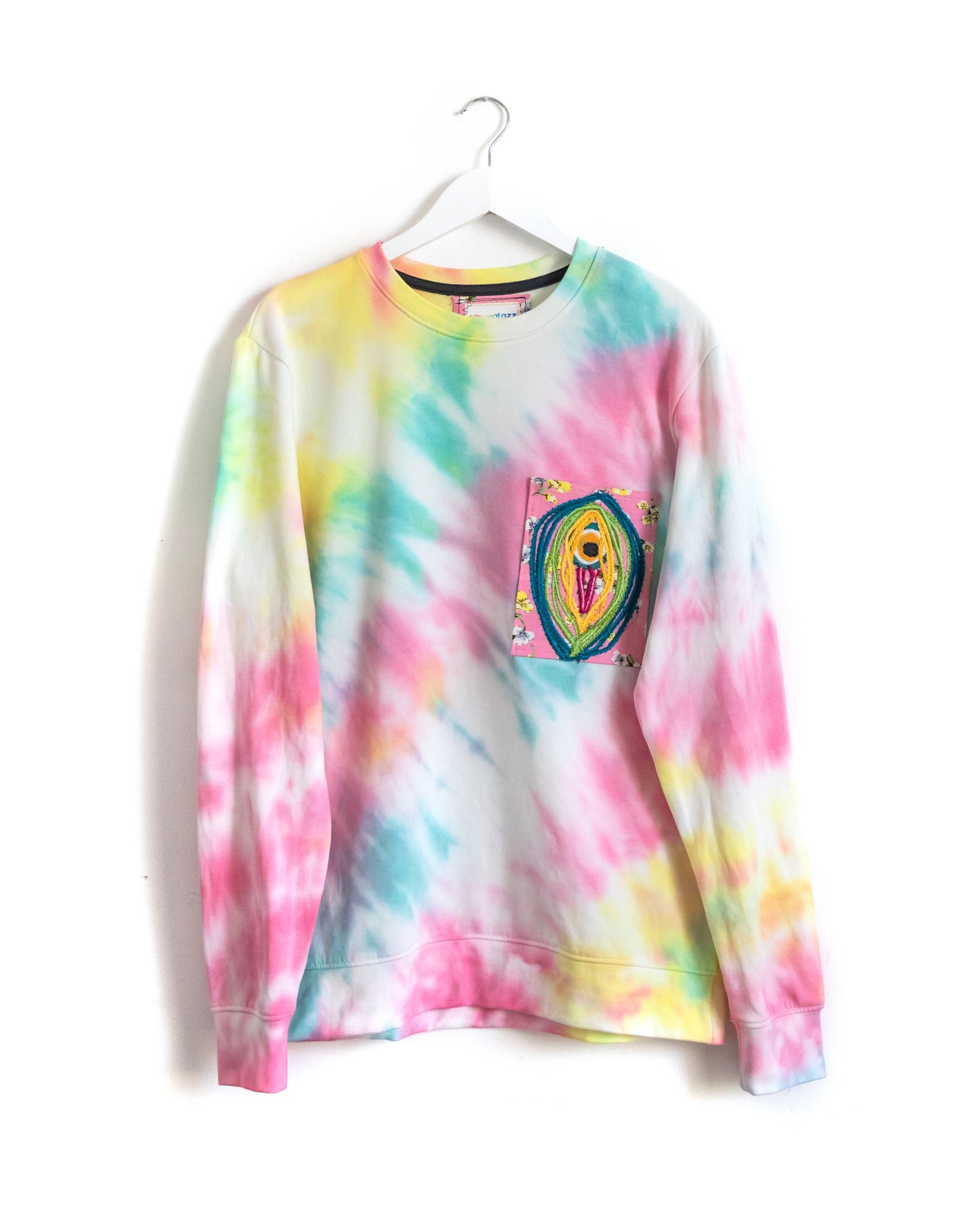 Tie Dye Yoni | Pocket Sweatshirt