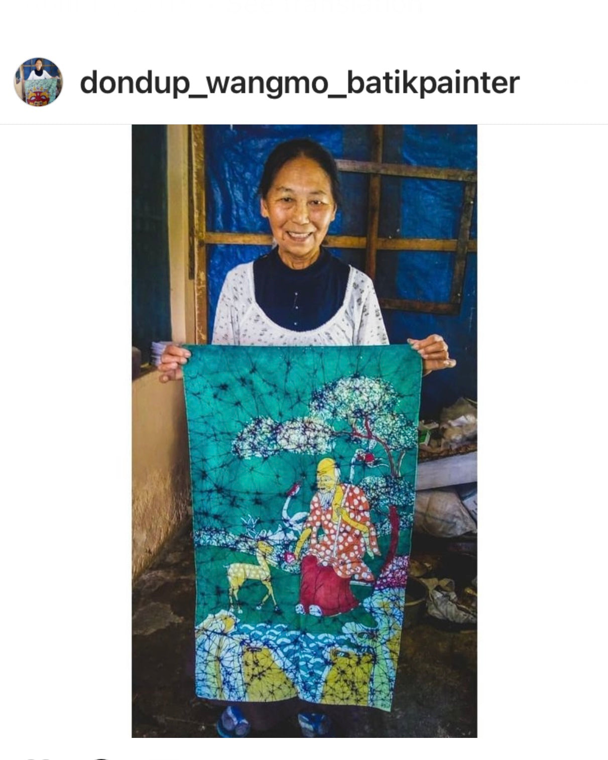 Cranes | Batik Painting on Cotton T-Shirt