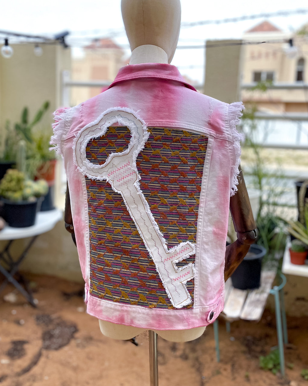 Nakba Key | Refashioned Denim Vest