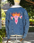 Choice is Freedom | Needle Felted Denim Jacket