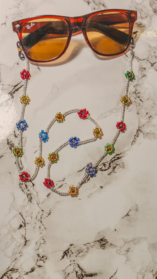 Fruit & Flower Beadwork Eyeglass Chain