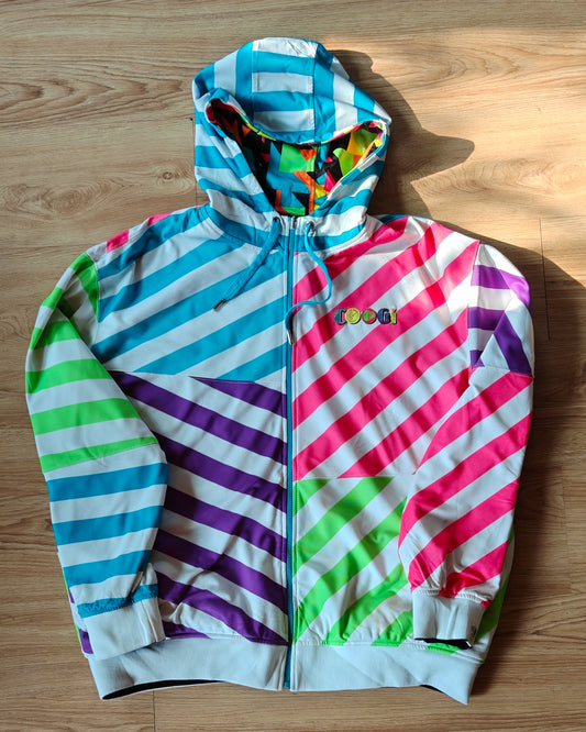 Y2K Coogi Reversible Full-Zip Hoodie  |  Size: 4XL