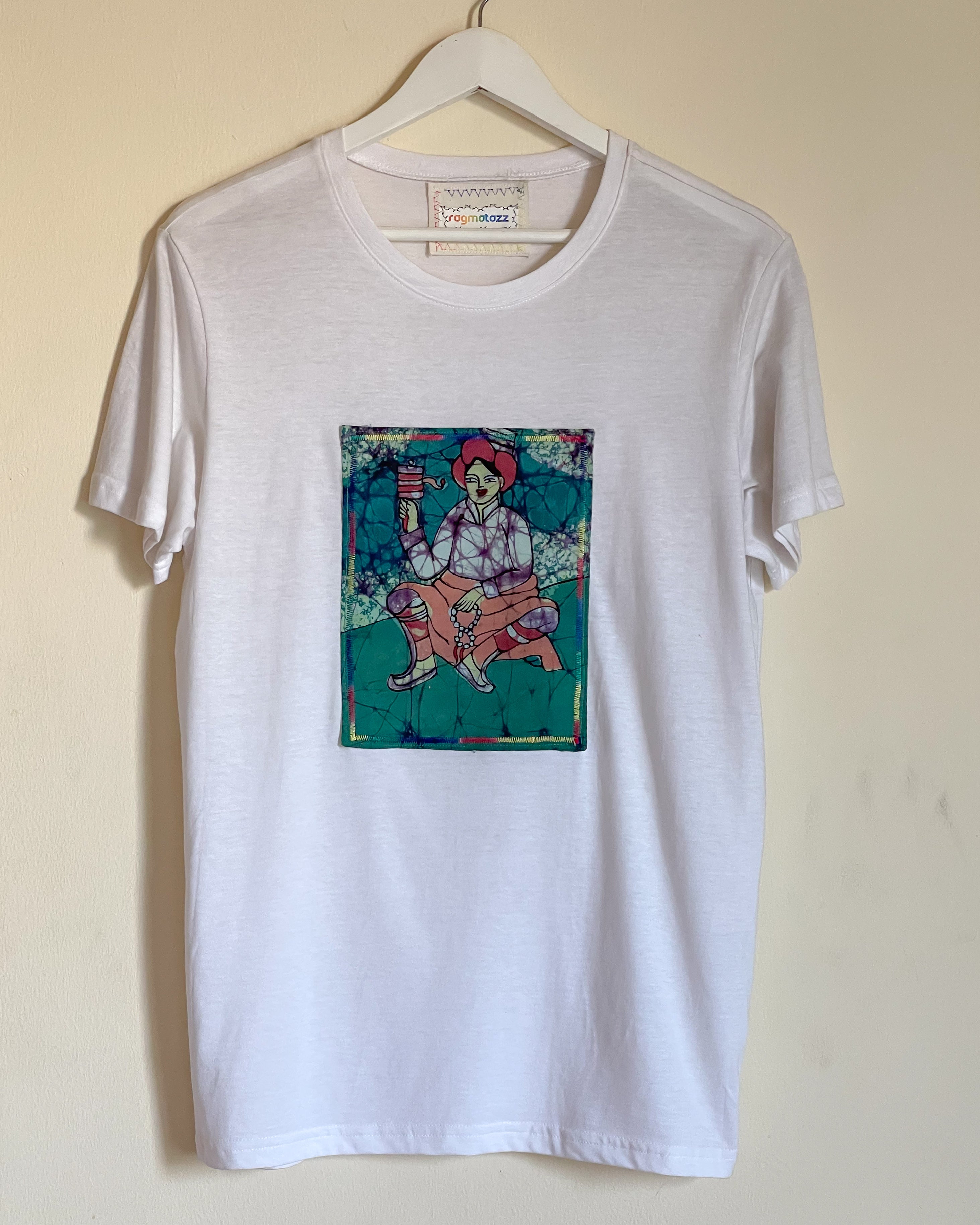 Prayer Wheel | Batik Art T-shirt