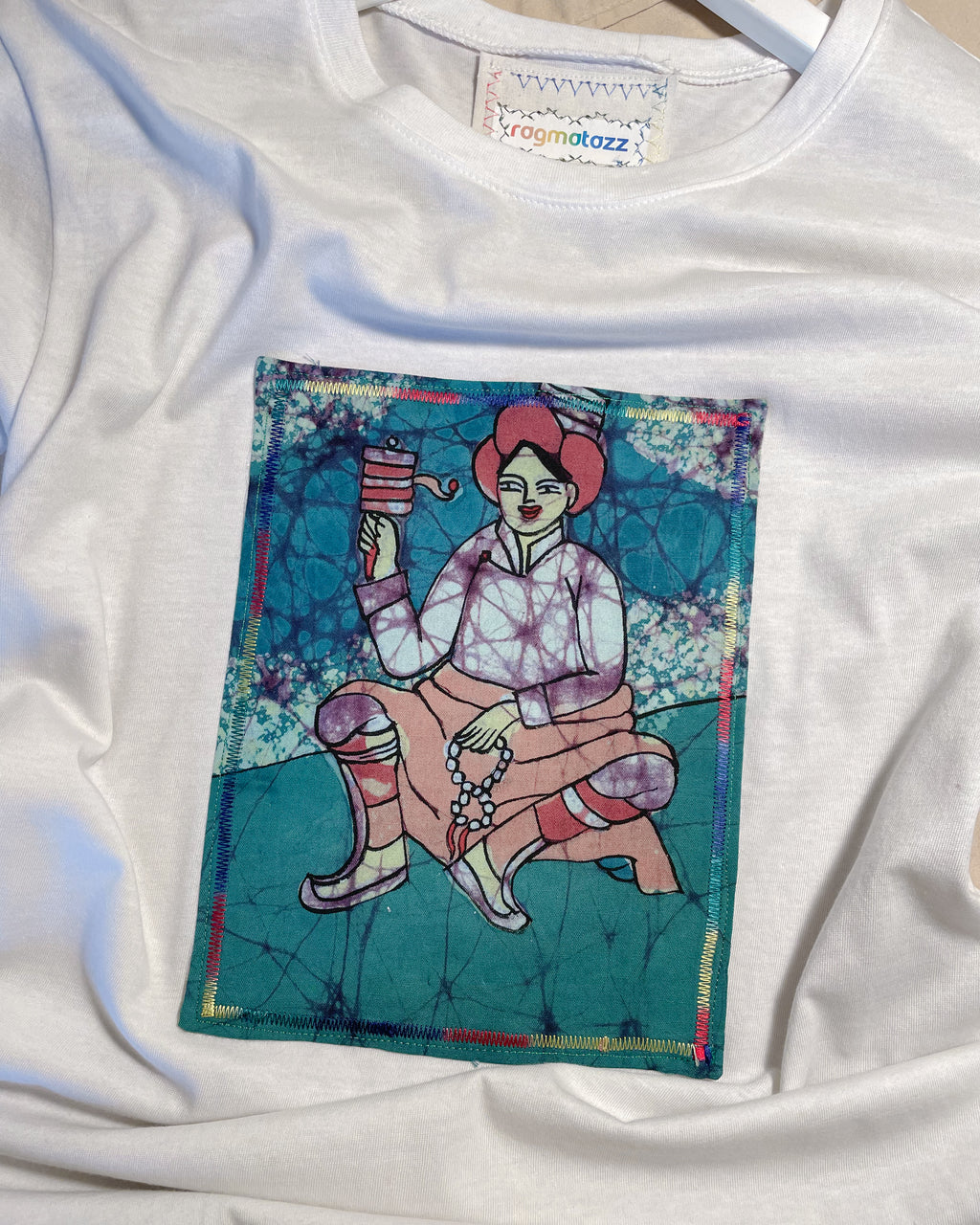 Prayer Wheel | Batik Art T-shirt