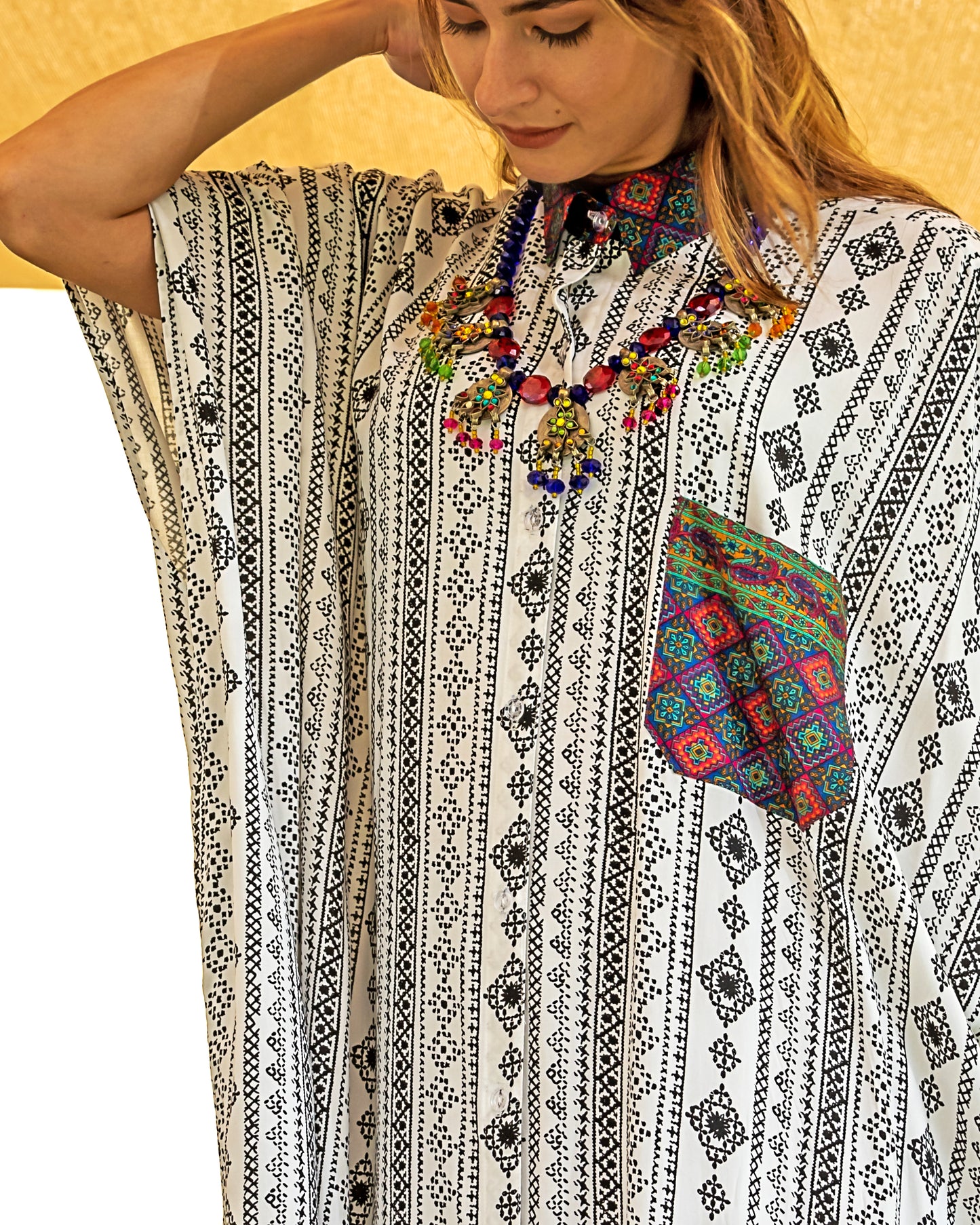 Zorana | Cotton Caftan Dress