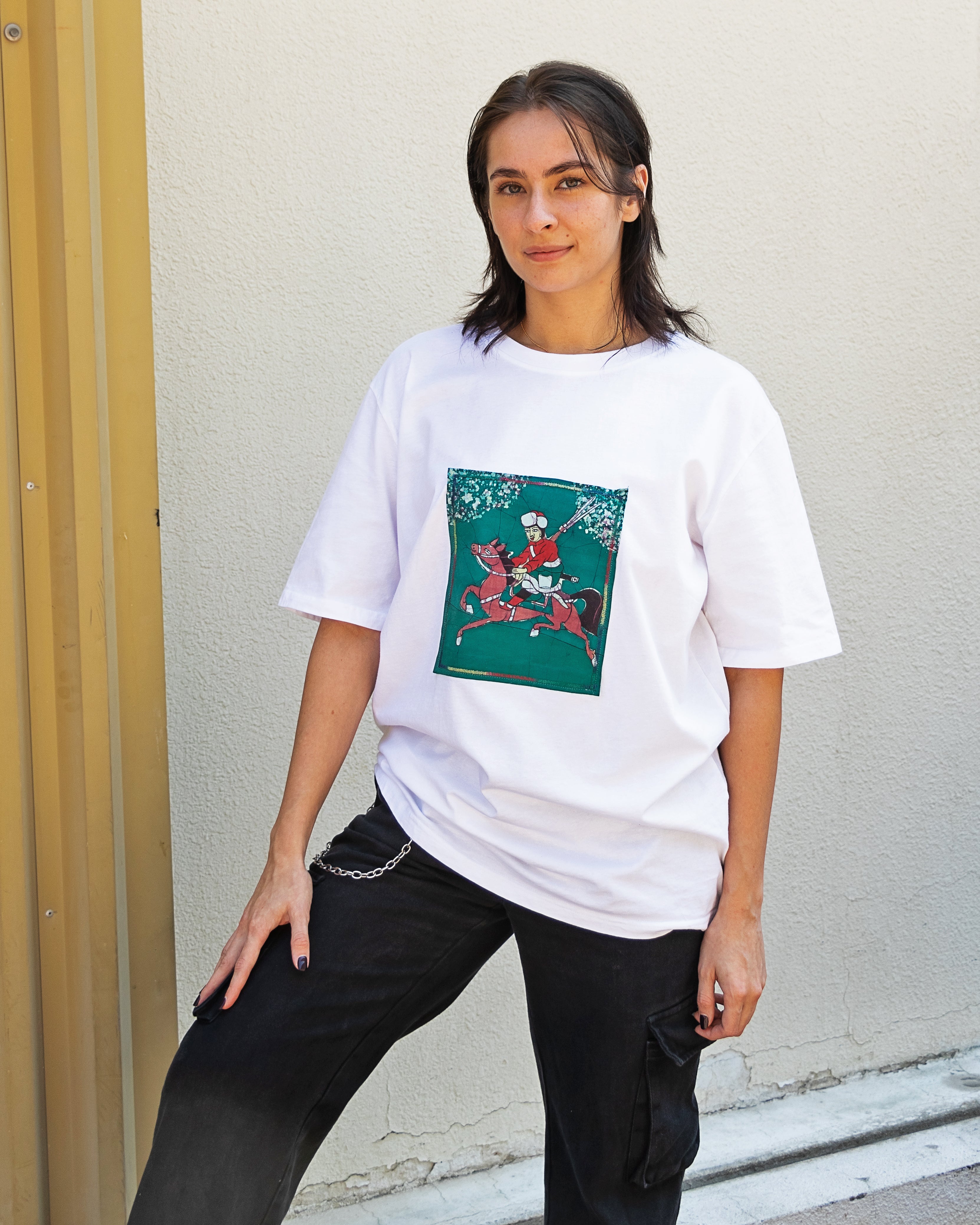 The Hunter | Batik Painting on Cotton T-Shirt