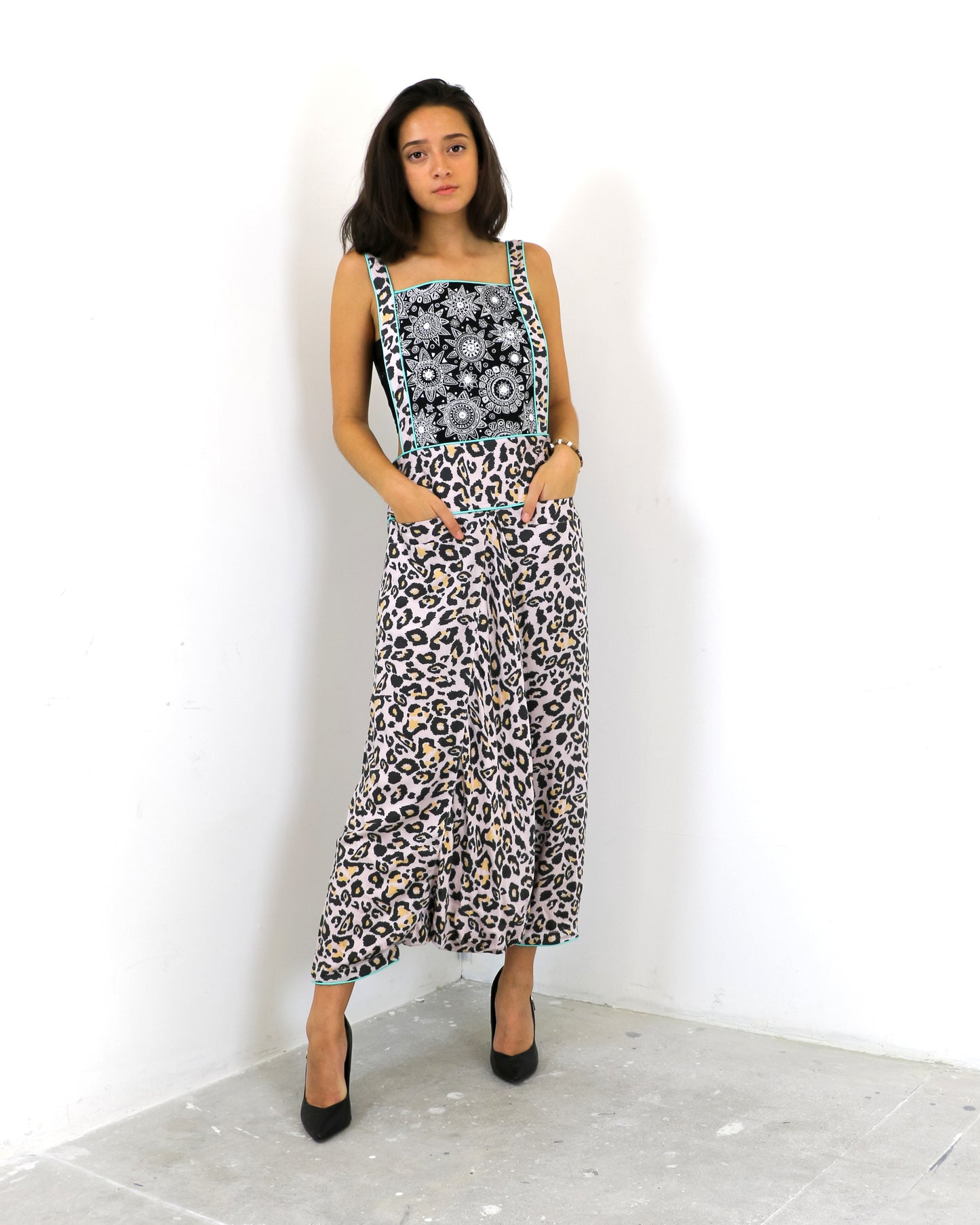 Yulia | Embroidered Dungarees