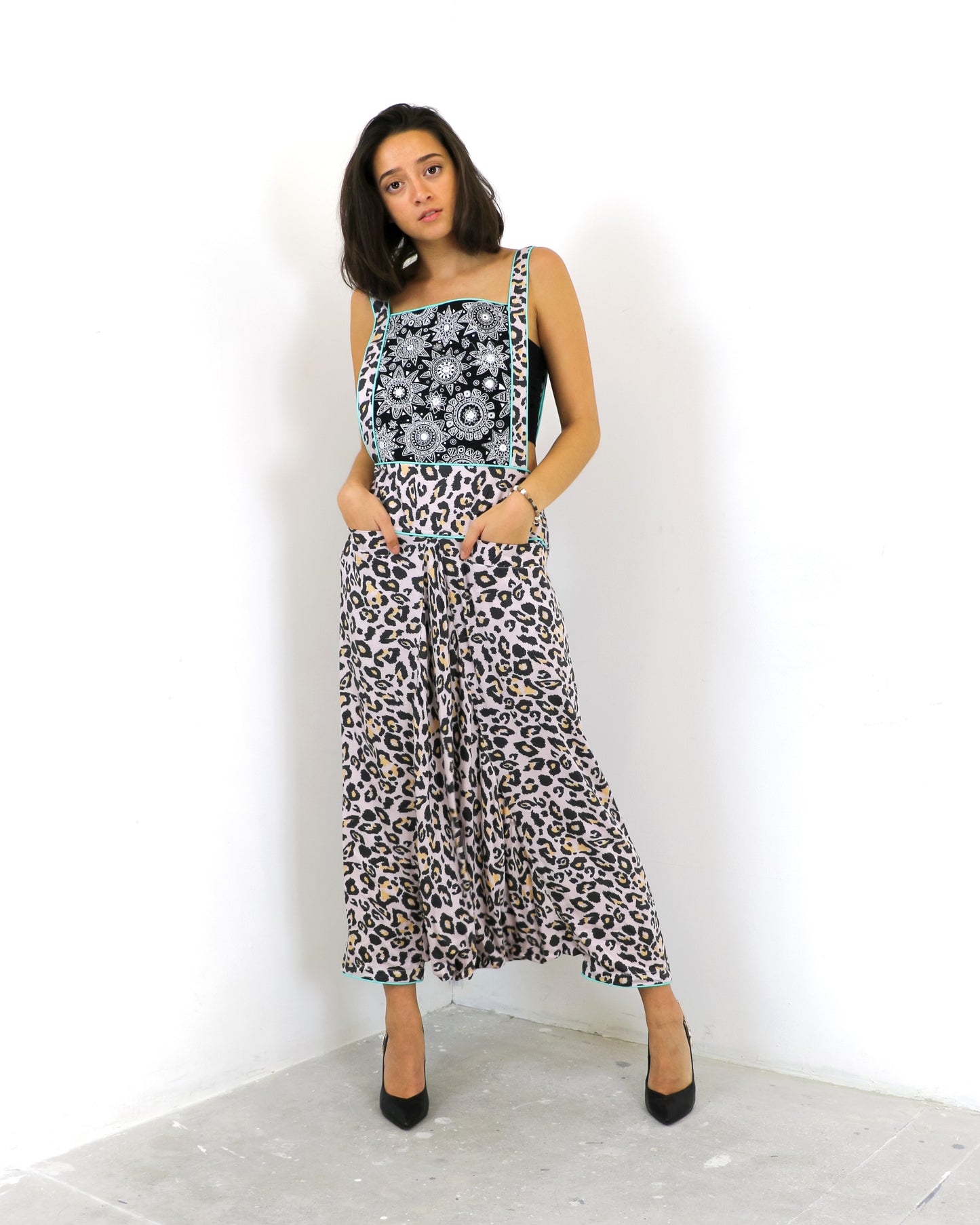 Yulia | Embroidered Dungarees