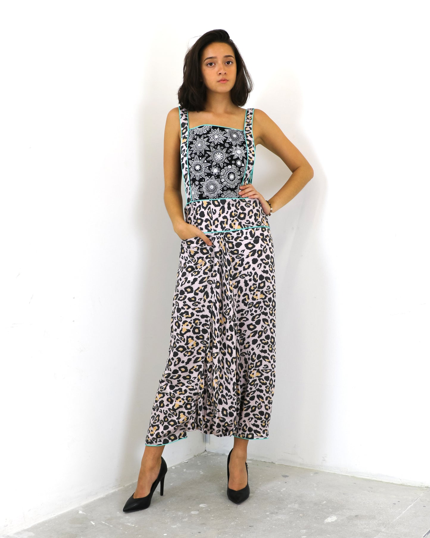 Yulia | Embroidered Dungarees